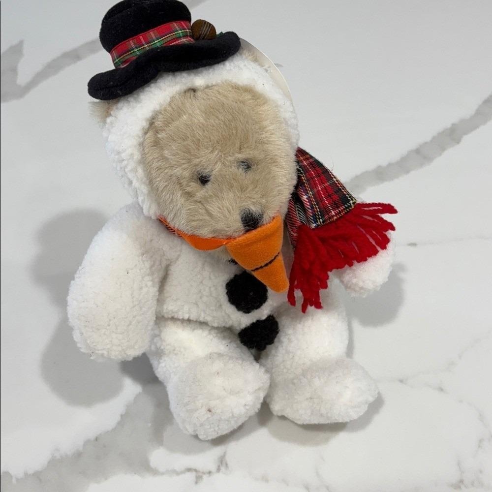 Vintage 1999 Starbucks Bearista‎ Snowman Plush 8th Edition w Tag